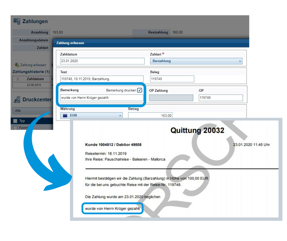 ARGUS-Tipp: Quittung