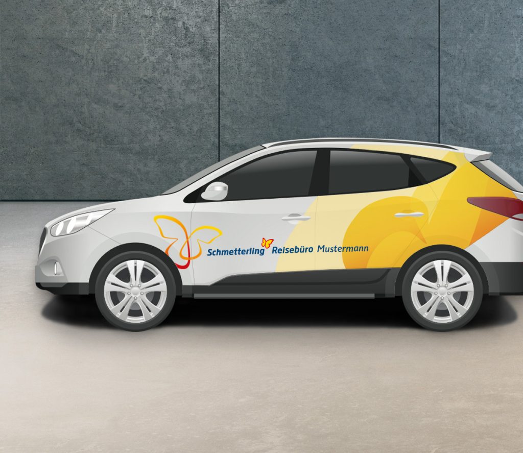 Auto, Leasing, Branding, Reisebüro